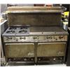 Image 1 : GARLAND COMBINATION 4-BURNER, FLAT-TOP GRILL