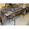 Image 1 : STAINLESS STEEL 8FT COMMERCIAL SINK
