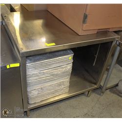 STAINLESS STEEL ENCLOSED TABLE OR EQUIPMENT
