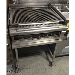 GAS GRILL ON ROLLING BASE 30" X 31" X 38"