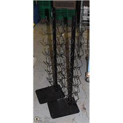 2 METAL STANDS FOR BEER OR POP. 39"TALL