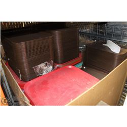 PALLET OF CAFETERIA TRAYS
