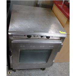 DELUXE FOOD WARMER HALF SIZE ON CASTORS