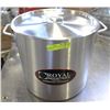 Image 1 : ME#14, ALUMINUM STOCK POT 50 QT MED WITH LID.