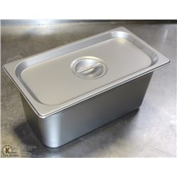 ME#7, STAINLESS STEEL FOOD PAN 1/3 SIZE 6" DEEP W/