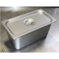 ME#7, STAINLESS STEEL FOOD PAN 1/3 SIZE 6" DEEP W/