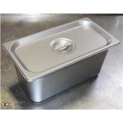ME#7, STAINLESS STEEL FOOD PAN 1/3 SIZE 6" DEEP W/