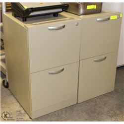 TWO 2 DRAWER FILING CABINETS