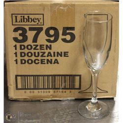 1 DOZEN 6OZ FLUTE GLASSES
