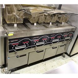 HENNY PENNY 4 BAY OPEN FRYER MODEL EEG-164 FFFF