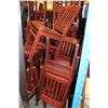 Image 1 : LOT OF 18 SOLID WOOD RESTAURANT CHAIRS