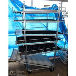 5 TIER BAKERS RACK 50" X 30" X 77"
