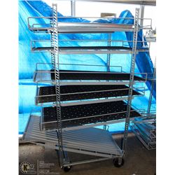 5 TIER BAKERS RACK 50" X 30" X 77"