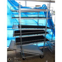 5 TIER BAKERS RACK 50" X 30" X 77"