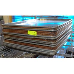 LOT OF 16 METAL SHEET TRAYS