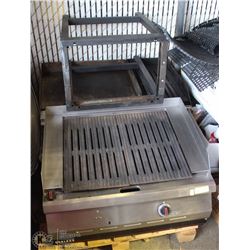 PALLET WITH 3 GRILLS AND EQUIPMENT STAND INCL