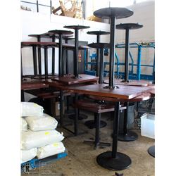 LOT OF 25 ASSORTED BAR TABLES