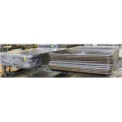 LOT OF 22 METAL SHEET TRAYS