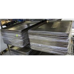 LOT OF 50 METAL SHEET TRAYS