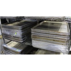 LOT OF 50 METAL SHEET TRAYS