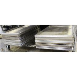 LOT OF 50 METAL SHEET TRAYS