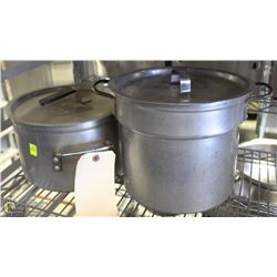 9 QUART STOCK POT WITH LID AND 10 QUART SOUP POT