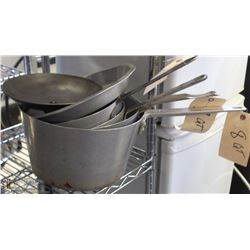 LOT OF 4 POTS TWO 4 QUARTS, 7 QUART AND 8 QUART
