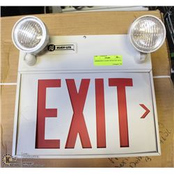 EMERGENCY LIGHT WITH EXIT SIGN