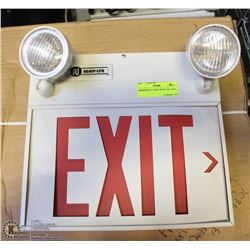 EMERGENCY LIGHT WITH EXIT SIGN