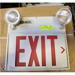 EMERGENCY LIGHT WITH EXIT SIGN