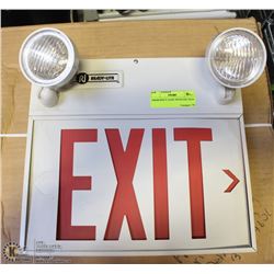 EMERGENCY LIGHT WITH EXIT SIGN