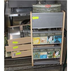 SELF STANDING TEA DISPENSER DISPLAYS 27 X 15 X 4
