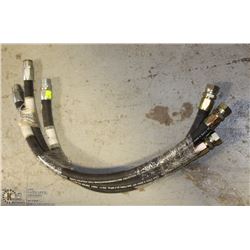 4) LOT OF 3 1" GAS & PROPANE HOSES