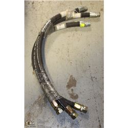 4) LOT OF 3 1" GAS & PROPANE HOSES