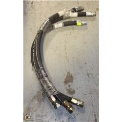 4) LOT OF 3 1" GAS & PROPANE HOSES
