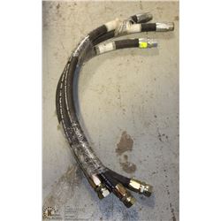 4) LOT OF 3 1" GAS & PROPANE HOSES.