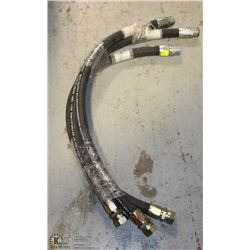 4) LOT OF 3 1" GAS & PROPANE HOSES