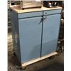 Image 1 : 15) BLUE CABINET ON WHEELS