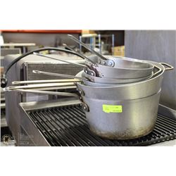 LOT OF 7 ASSORTED POTS