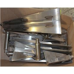 BOX OF ASSORTED STAINLESS STEEL LEGS