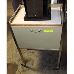 UTILITY STAND ON WHEELS 21"X15"X34"H