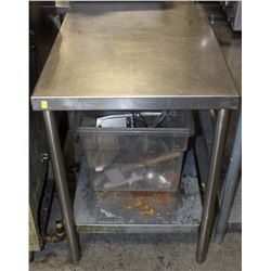 STAINLESS STEEL PREP TABLE 30" X 24" X 36"