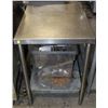 Image 1 : STAINLESS STEEL PREP TABLE 30" X 24" X 36"