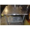 Image 1 : STAINLESS STEEL PREP TABLE 36" X 30" X 36"