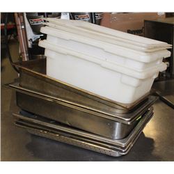 LOT OF FULL SIZE METAL INSERTS AND SMALL PLASTIC