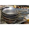 Image 1 : LOT OF 9 ASSORTED FRYING PANS