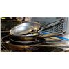 Image 1 : LOT OF 8 ASSORTED FRYING PANS