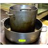 Image 1 : LOT OF 3 STOCK POTS