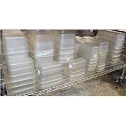 SHELF OF ASSORTED PLASTIC INSERTS