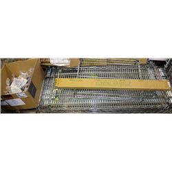 WIRE SHELVING WITH BRACKETS